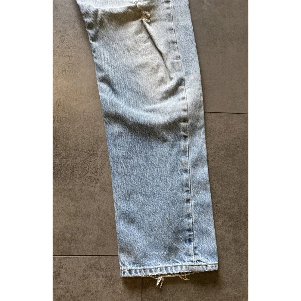 Levi's 501 jeans button fly 34x34 *shrunk* 33x29 distressed grunge normcore